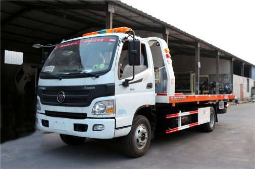福田欧马可黄牌一拖二清障车