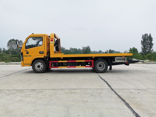 国六东风多利卡D6一拖二清障车