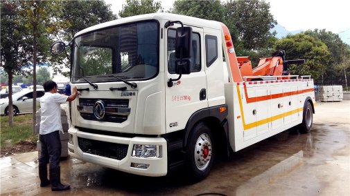 东风D9一拖一清障车