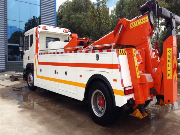 东风D9一拖一清障车
