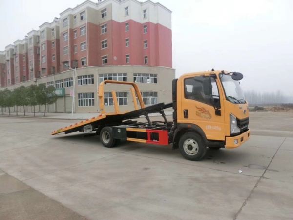 重汽豪曼小型一拖二清障车