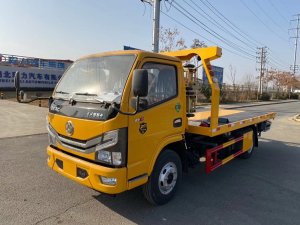 东风多利卡D6一拖二清障车