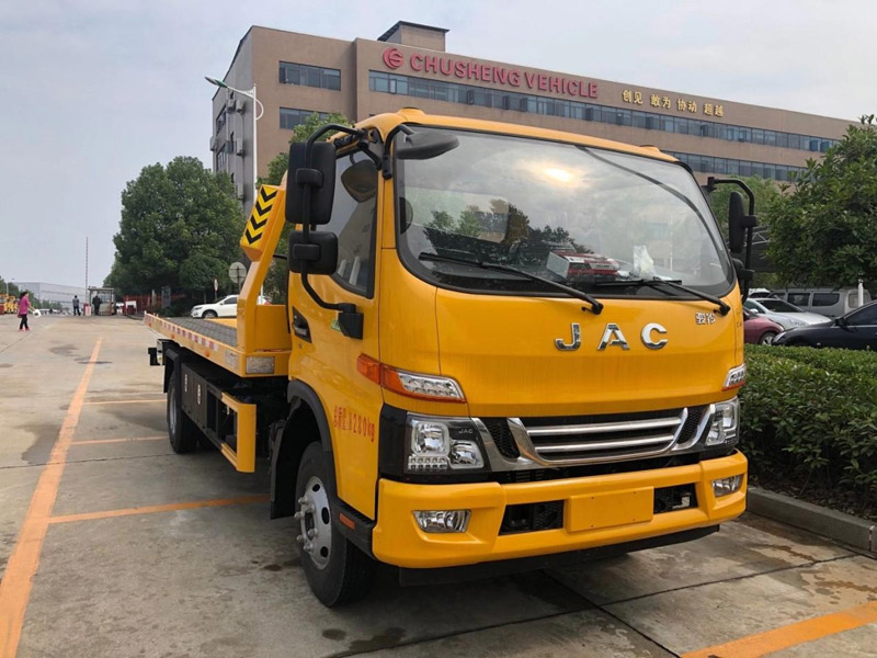 江淮国六黄牌骏铃V7清障车